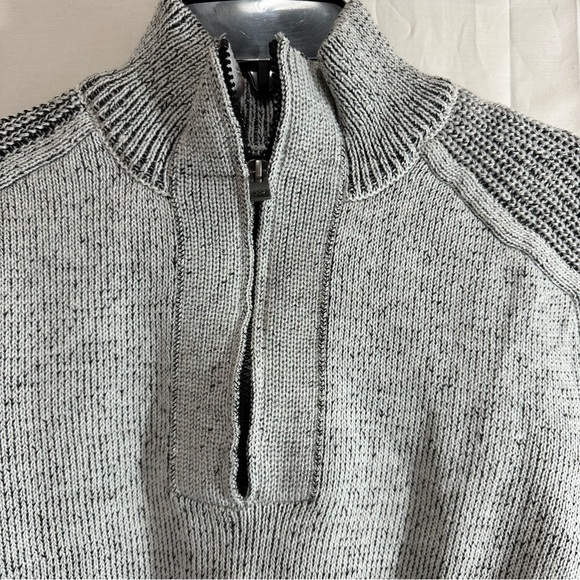 XRay Jeans Mens High Neck Quarter Zip Long Sleeve Sweater Small - Picture 2 of 7